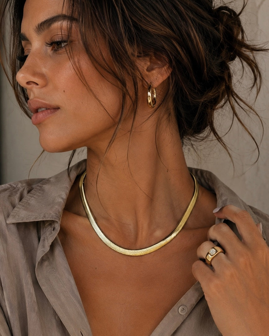 Veda Herringbone Necklace